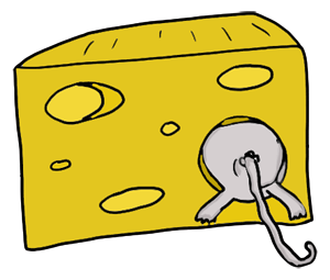 Maus verschwindet im Käse, Comiczechnung